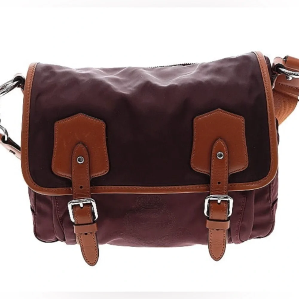 Lauren Ralph Lauren Brown and Tan Crossbody Bag with Classic Design - Picture 1 of 7